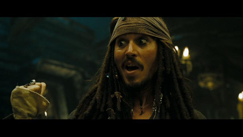Johnny Depp as Captain Jack Sparrow. ...to run away! 
